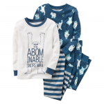 Carter's - 4-Piece Snoreman Snug Fit Cotton PJs