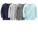 Carter's - 4-Pack Long-Sleeve Side-Snap Tees