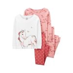 Carter's - 4-Piece 100% Snug Fit Cotton PJs